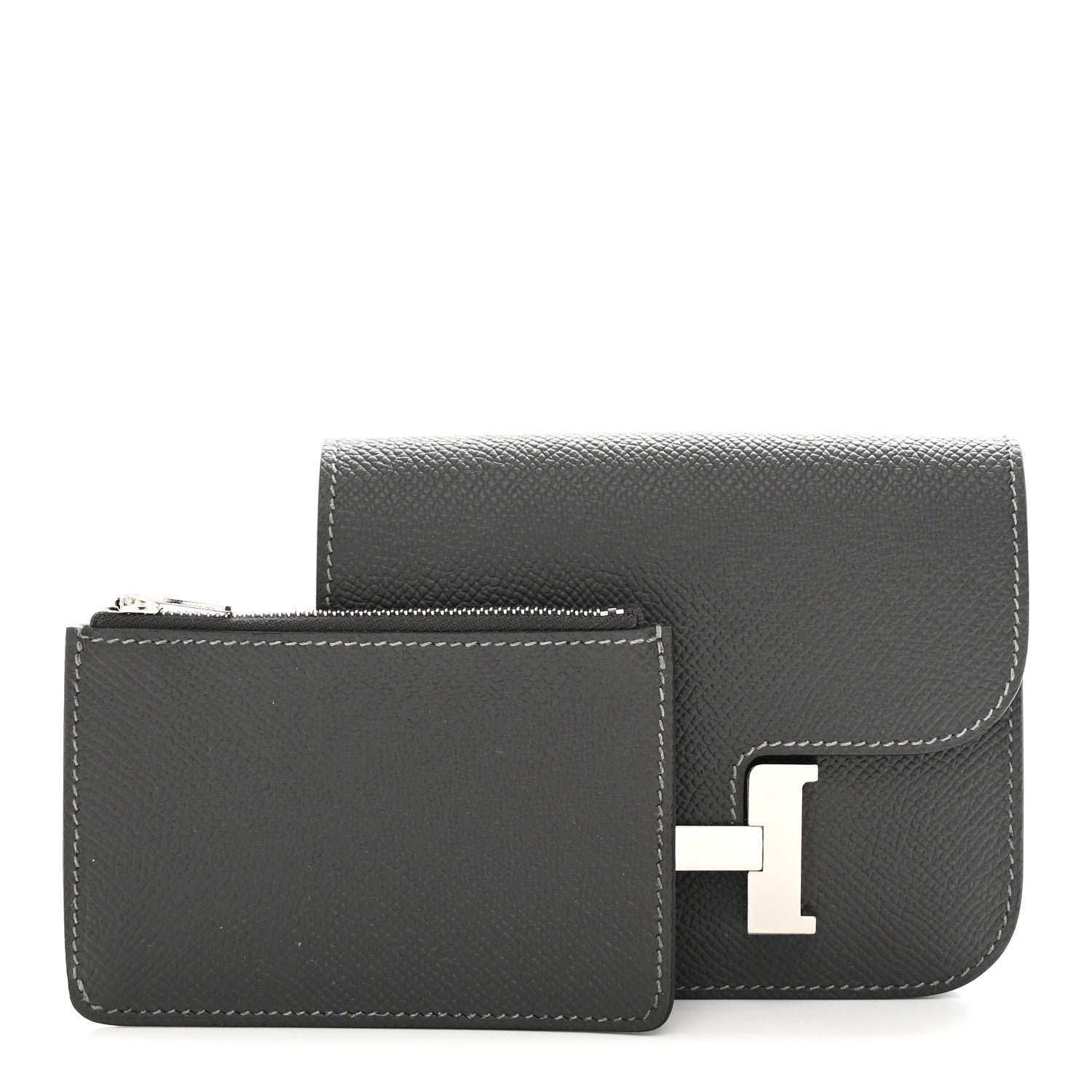 Hermes Epsom Constance Slim Wallet Ardoise 2 of 9