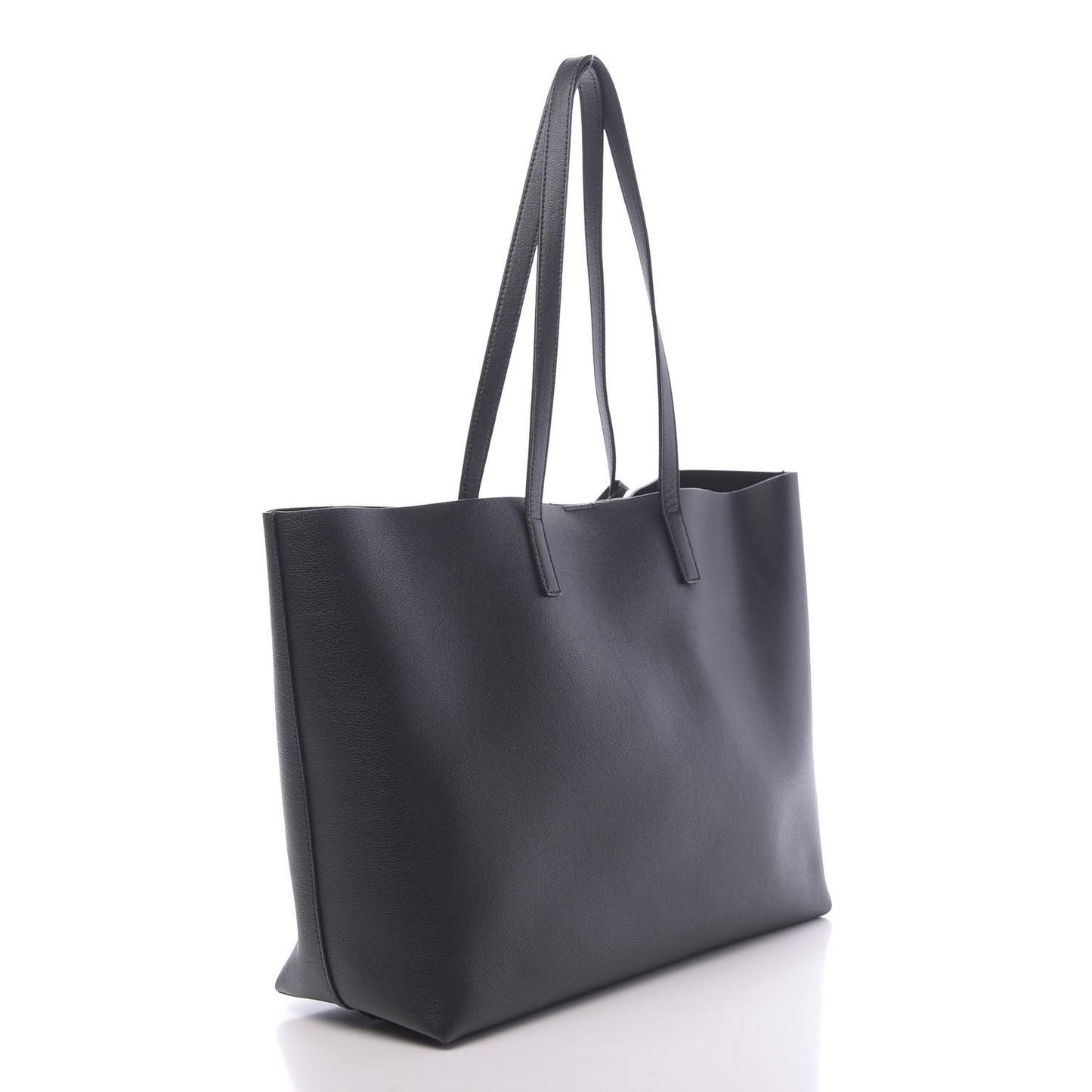 Calfskin Large Shopping Tote Black