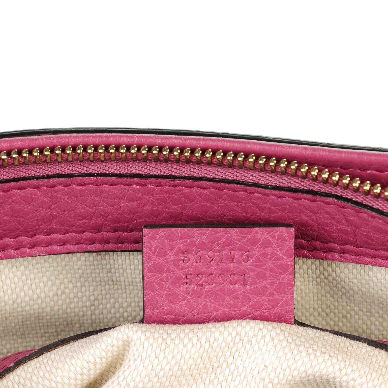 Gucci Pebbled Calfskin Small Soho Top Handle Bag Peonia Flower 7 of 7