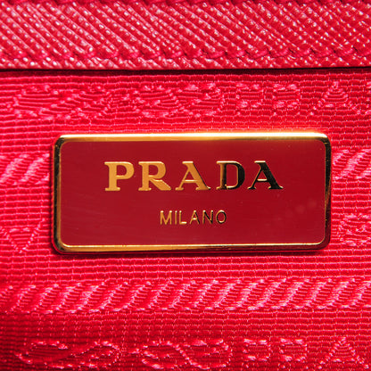 Prada Saffiano Lux Bowler Fuoco 7 of 15