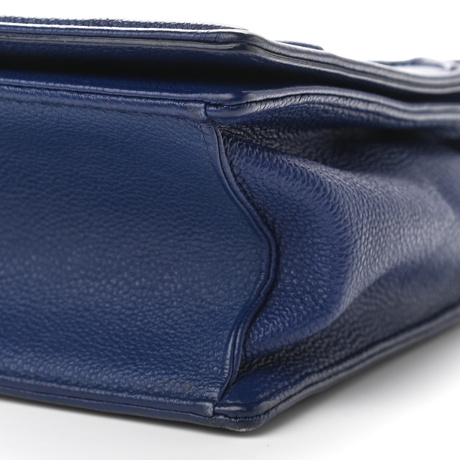 Christian Dior Grained Calfskin Medium Diorama Flap Bag Blue 8 of 13