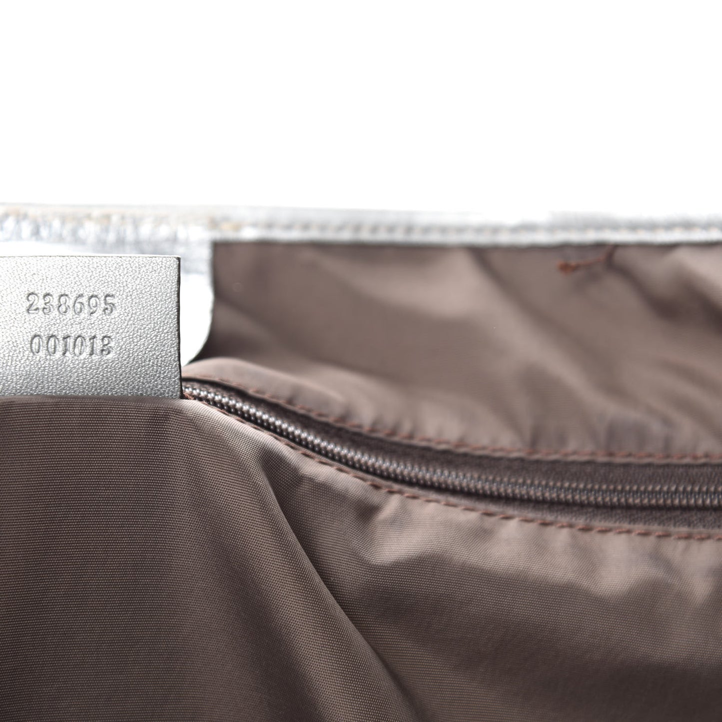 Guccissima Large Tote Silver