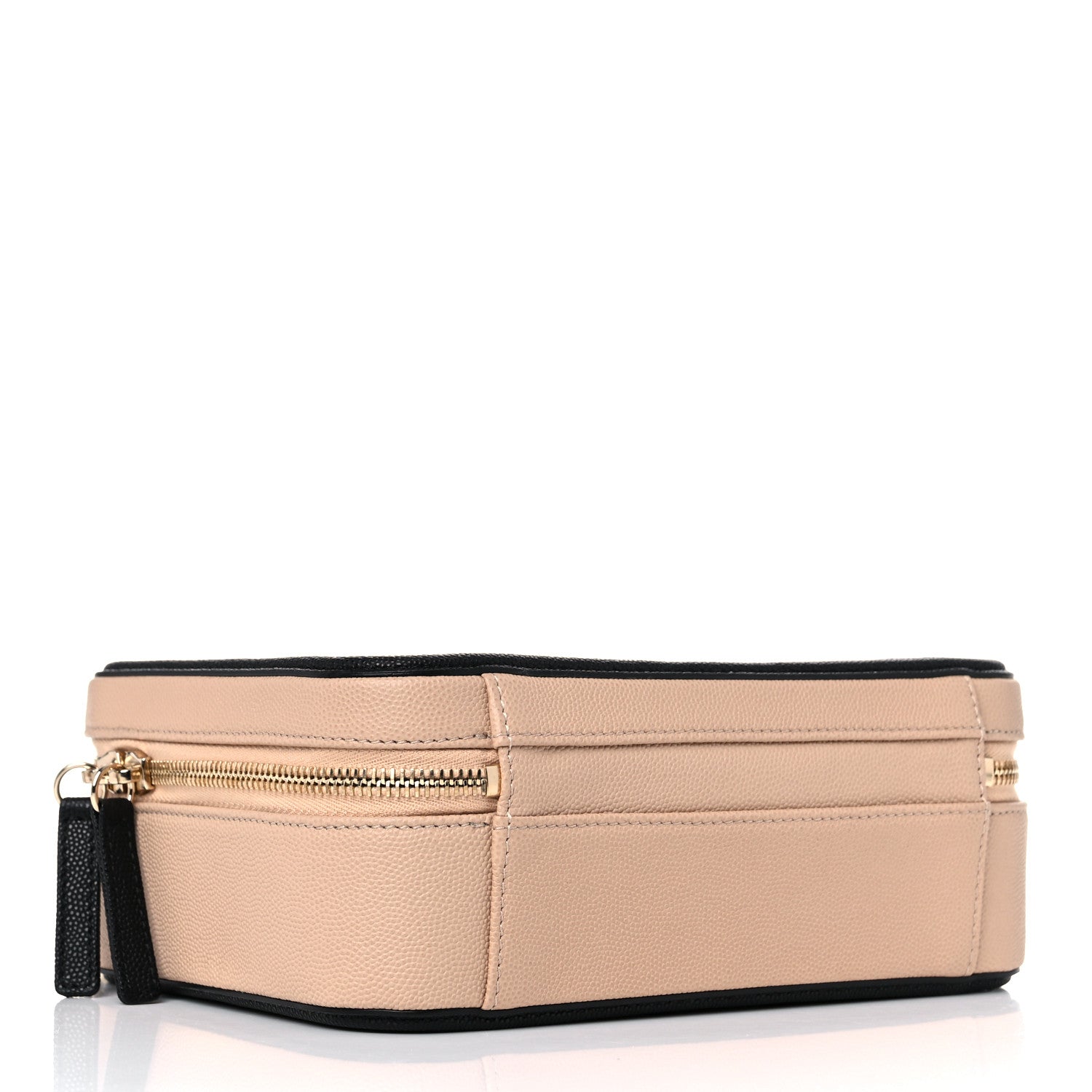 Chanel Caviar Quilted Medium CC Filigree Vanity Case Beige Black 4 of 10