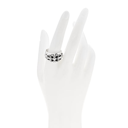 Chrome Hearts Sterling Silver Floral Cross Ring 61 9.75 2 of 4