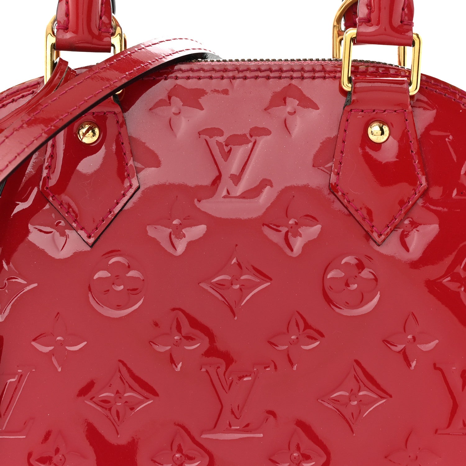 Louis Vuitton Vernis Alma BB Pomme D'Amour 7 of 16