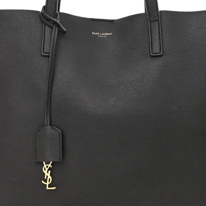 Saint Laurent Calfskin Large Shopping Tote Black 10 of 18