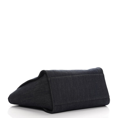 Chanel Canvas Large Deauville Tote Dark Blue 5 of 8