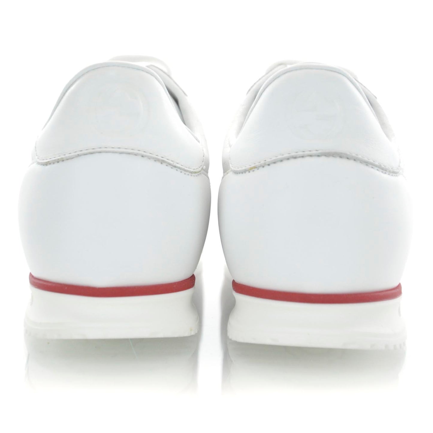 Mens Guccissima Web Sneakers 7.5 White