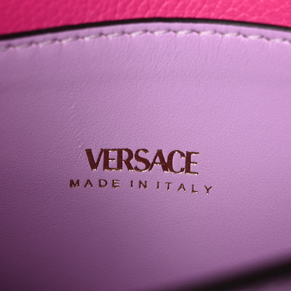 Versace Grained Calfskin La Medusa Shoulder Bag Pink Lilac 6 of 10