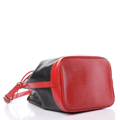 Louis Vuitton Epi Bi-Color Noe Castillan Red Black 4 of 9