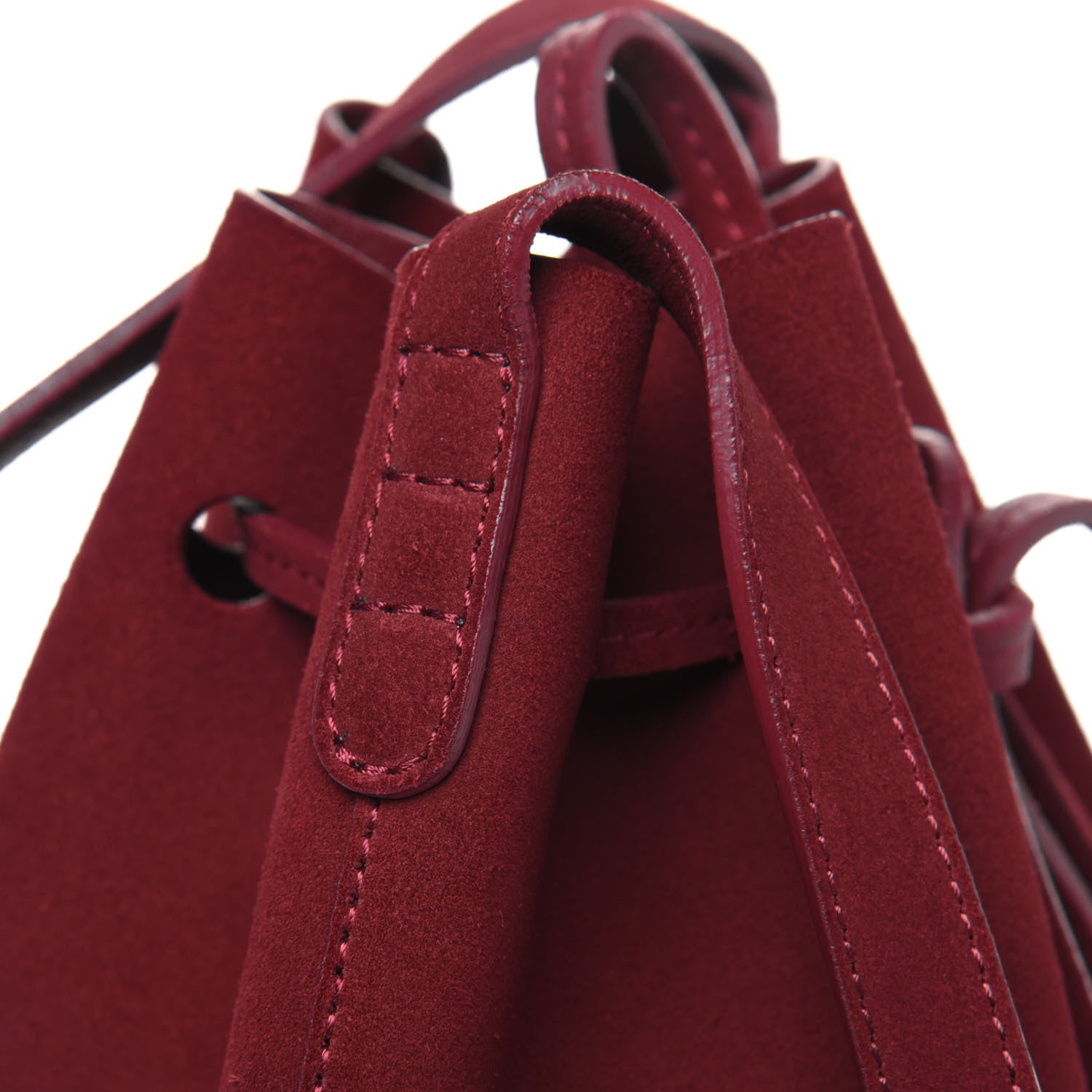 Mansur Gavriel Suede Mini Bucket Bag Rococo 13 of 14