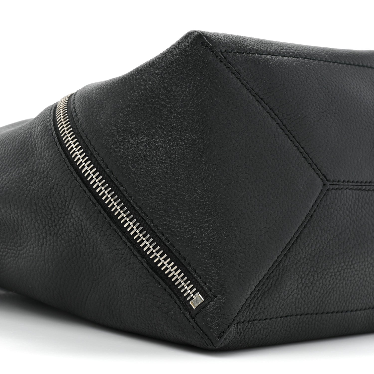 Proenza Schouler Pebbled Calfskin Medium Zip Hobo Black 8 of 8