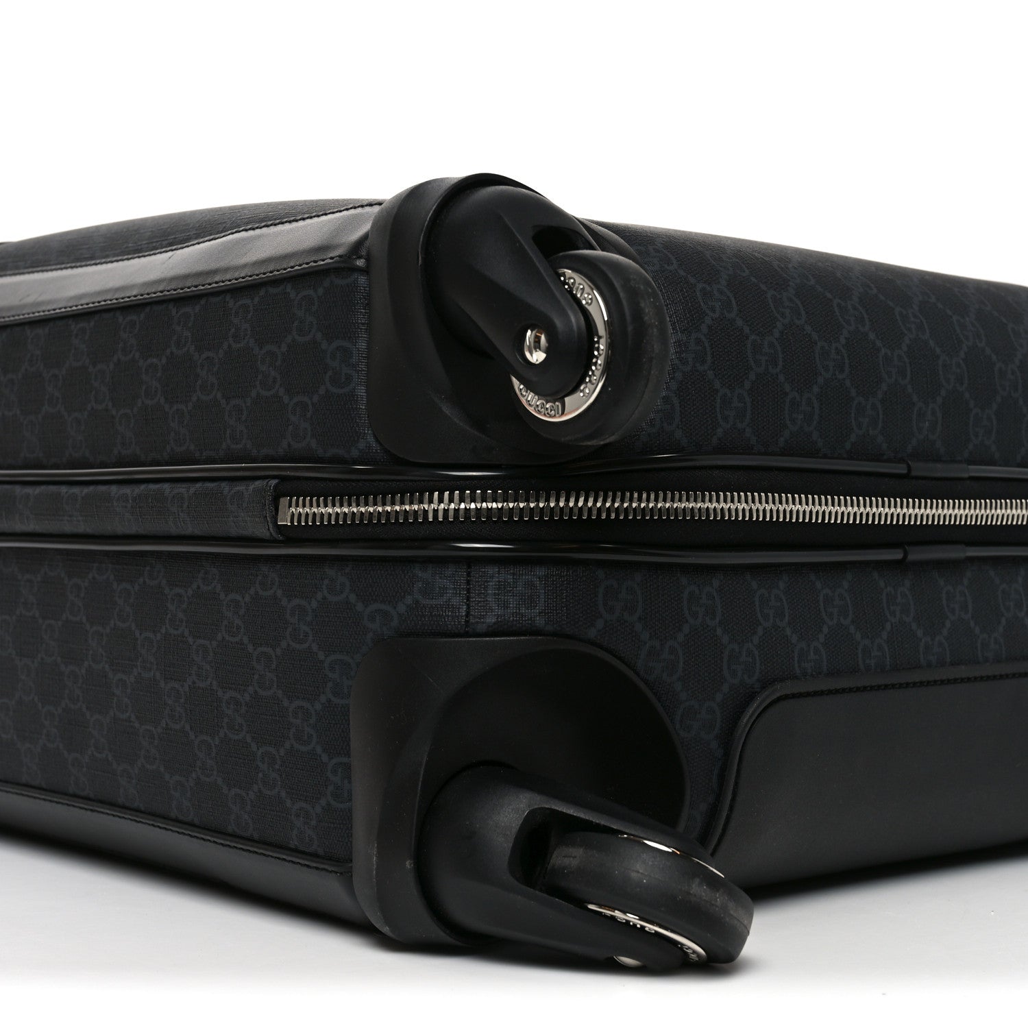 Gucci GG Supreme Monogram Calfskin Small Carry On Trolley Black 9 of 10