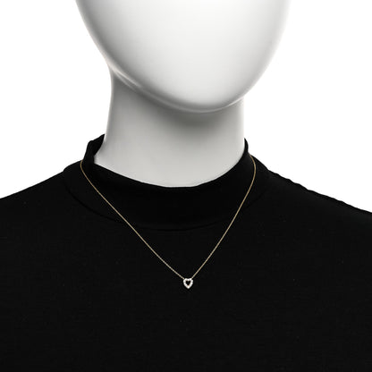 Roberto Coin 18K Yellow Gold Diamond Tiny Treasures Heart Pendant Necklace 2 of 4