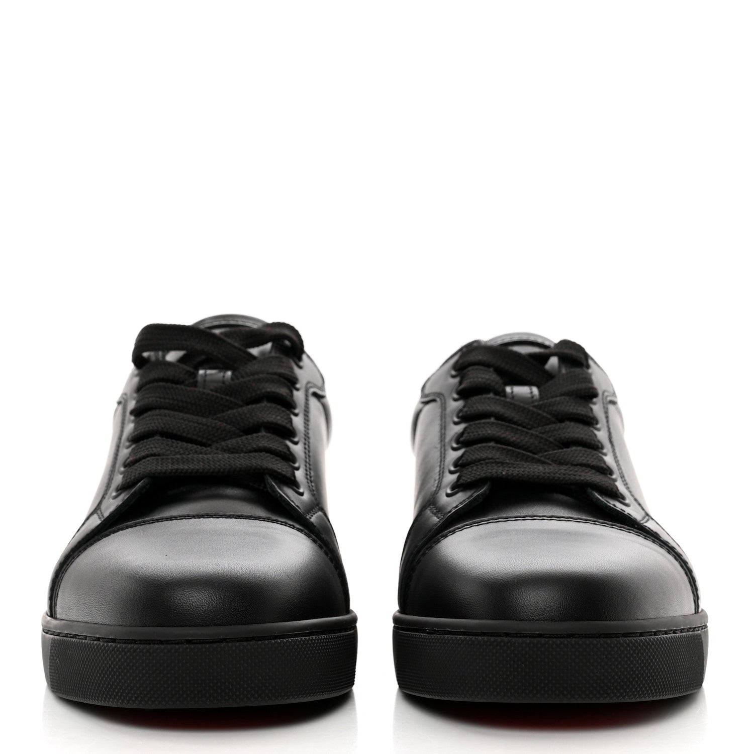 Christian Louboutin Calfskin Vieira Walk Flat Sneakers 38 Black 2 of 9