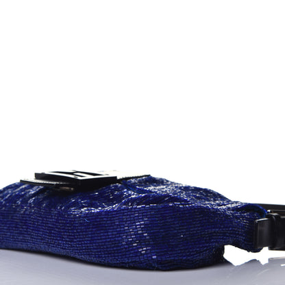 Fendi Beaded Baguette Blue 9 of 11