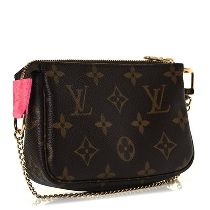 Louis Vuitton Monogram 2019 Christmas Animation Mini Courchevel Pochette Accessories Fuchsia 3 of 7