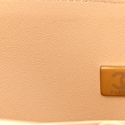 Chanel Caviar Quilted Medium Double Flap Beige Clair 7 of 11