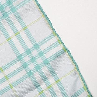 Burberry Silk Check Scarf Green 18 of 20