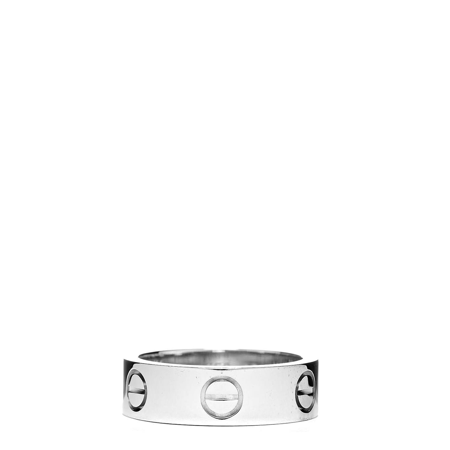18K White Gold 5.5mm LOVE Ring 49 4.75
