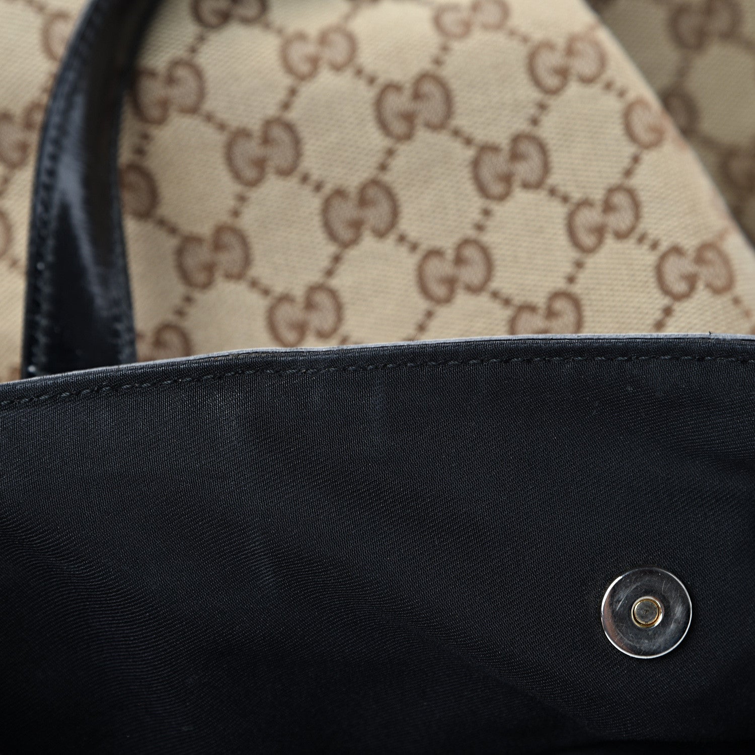 Gucci Monogram Large Full Moon Tote Black 12 of 14