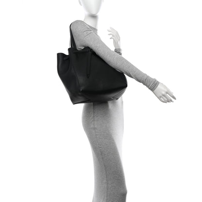 Celine Soft Grained Calfskin Medium Belt Cabas Phantom Black 2 of 15
