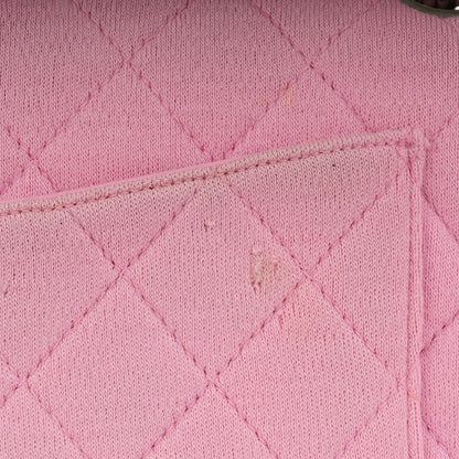 Chanel Jersey Quilted Medium Double Flap Pink 9 of 12