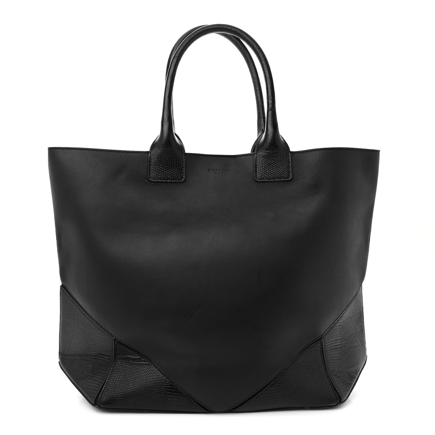 Givenchy Nappa Lizard Embossed Medium Easy Tote Black 1 of 17