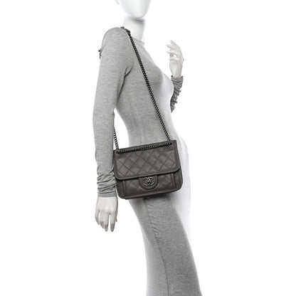 Chanel Calfskin Quilted Mini French Riviera Flap Grey 2 of 10