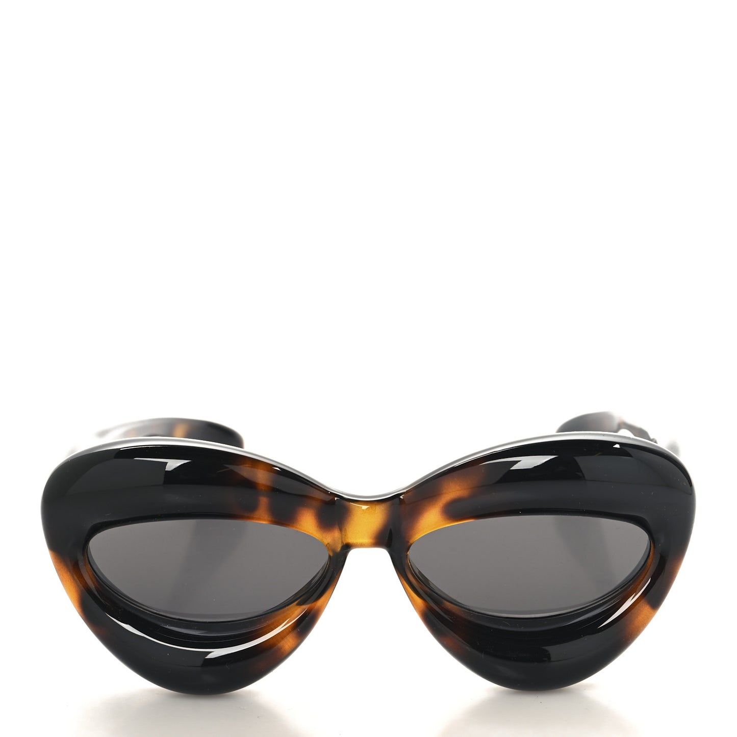 Acetate Inflated Cat-Eye Sunglasses Tortoise