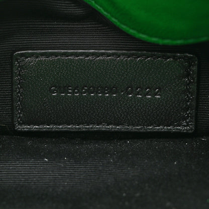 Saint Laurent Lambskin Monogram Loulou Puffer Pouch Clutch New Vert 8 of 8