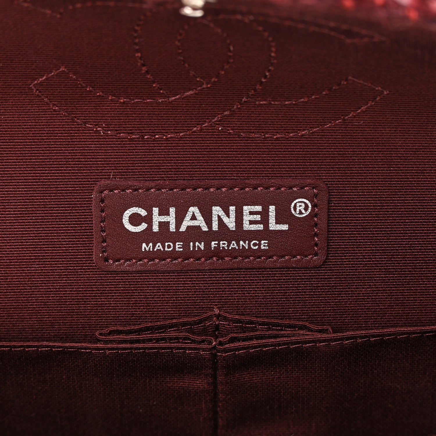 Chanel Tweed Quilted Medium Double Flap Red 5 of 14
