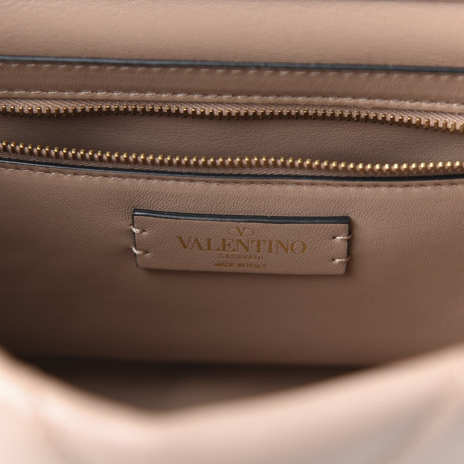 Valentino Garavani Nappa Large Roman Stud Shoulder Bag Rose Cannelle 8 of 9