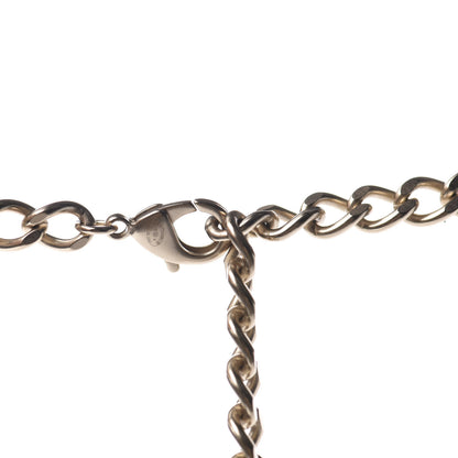 Chanel Lambskin CC Pearl Chain Necklace Black Gold 6 of 7