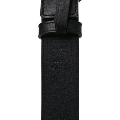 Gucci Calfskin Double G 30mm Belt 80 32 Black 3 of 4