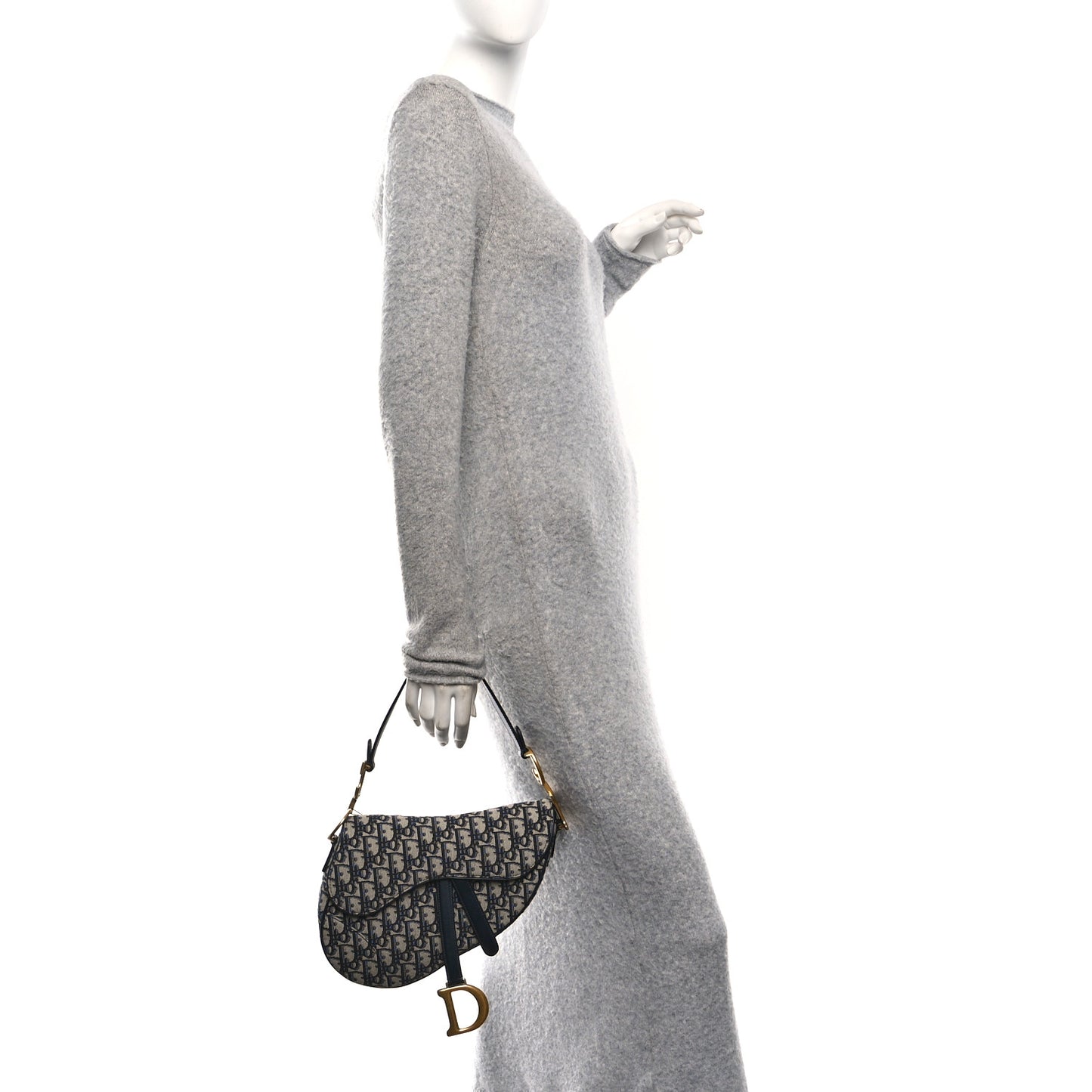 Oblique Saddle Bag Blue