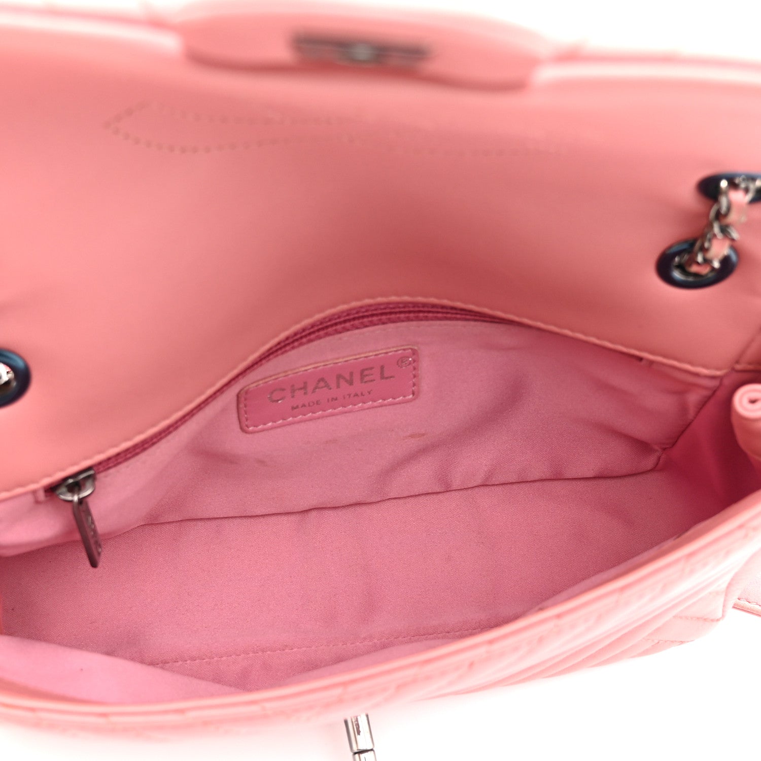 Chanel Lambskin Quilted Small CC Crossing Flap Pink 5 of 10