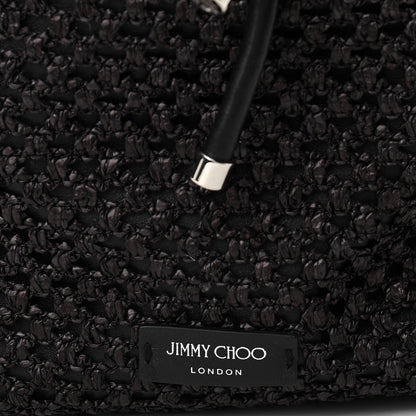 Jimmy Choo Raffia Net Bon Bon Bag Black 7 of 9
