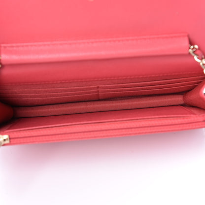Chanel Caviar Quilted Wallet on Chain WOC Coral 5 of 11