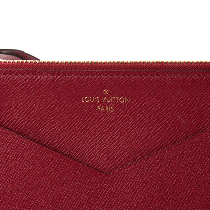 Louis Vuitton Calfskin Jeanne Wallet Zippered Insert Fuchsia 6 of 6