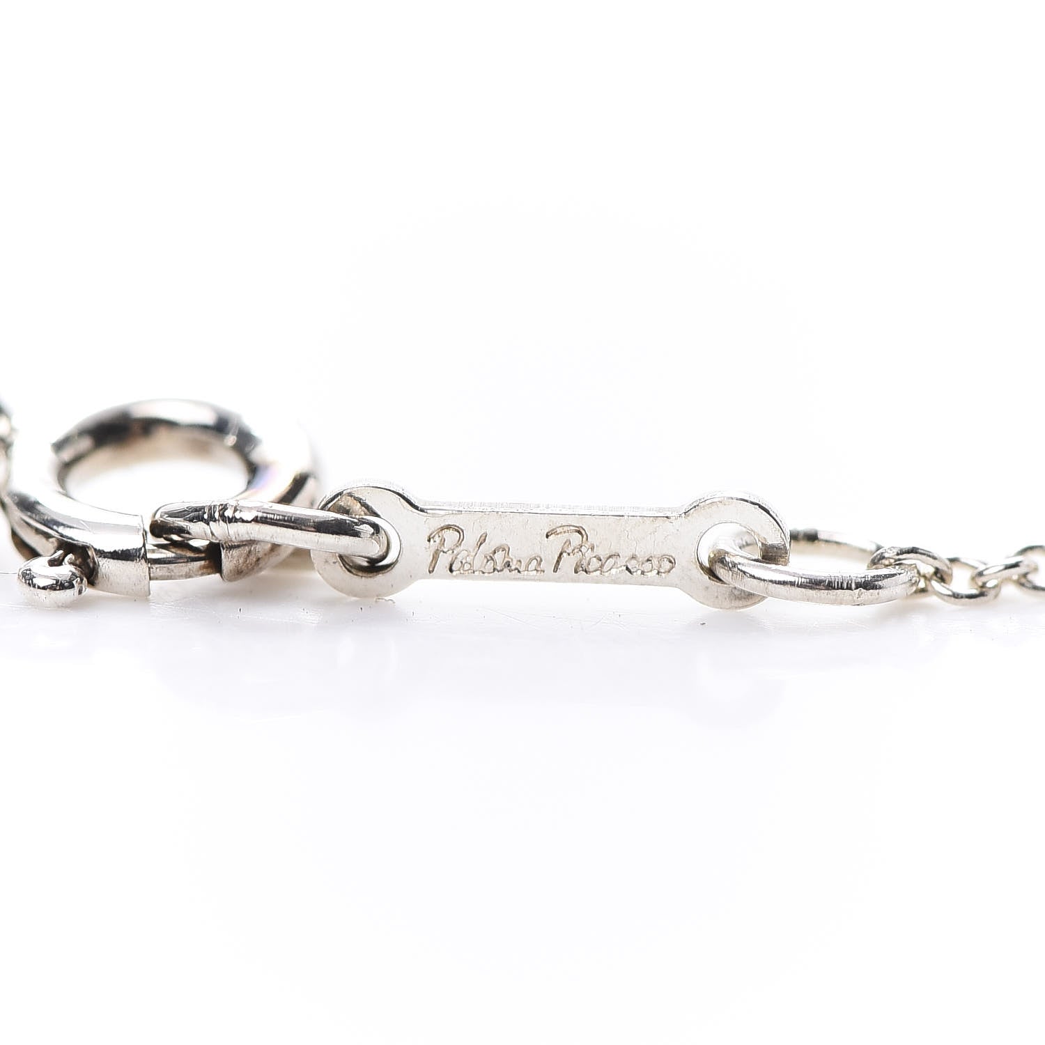 Tiffany Sterling Silver Paloma Picasso Loving Heart Pendant Necklace 5 of 8