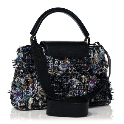Louis Vuitton Tweed Calfskin Capucines MM Multicolor 3 of 9