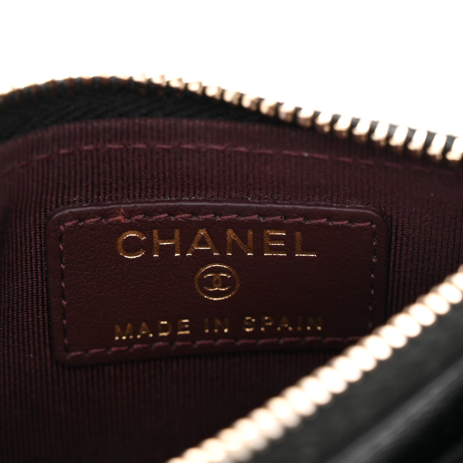 Chanel Caviar Quilted CC Zip Card Holder Black 6 of 9