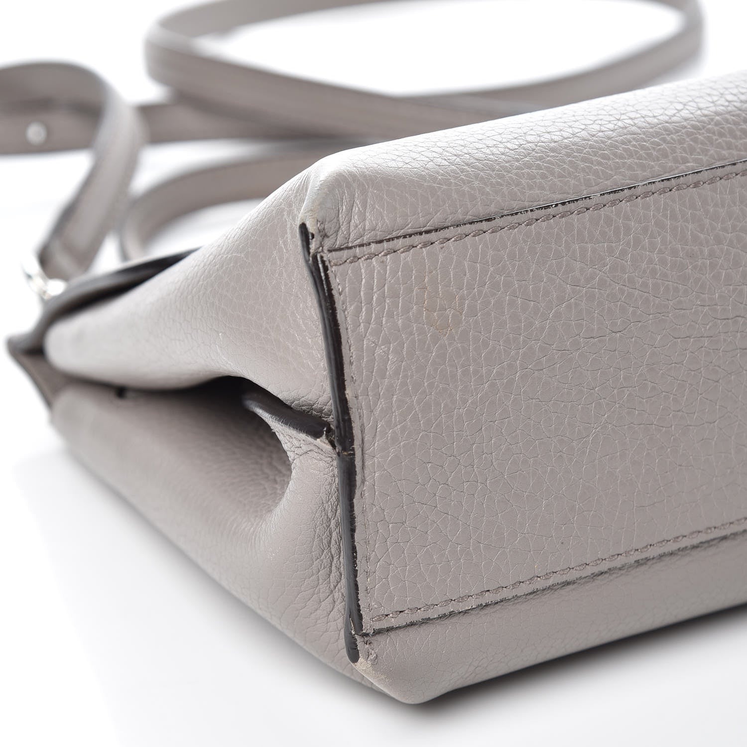 Gucci Cellarius Calfskin Small Bamboo Daily Top Handle Bag Storm Grey 7 of 13