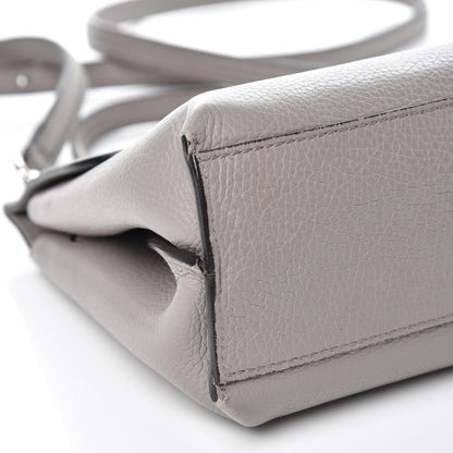 Gucci Cellarius Calfskin Small Bamboo Daily Top Handle Bag Storm Grey 7 of 13