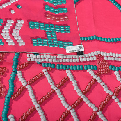Hermes Silk Twill Kelly En Perles Giant Scarf 140 Rose Canard Gris Perle 5 of 5