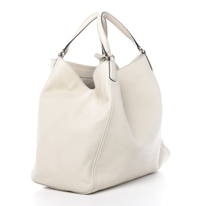 Gucci Pebbled Calfskin Large Soho Shoulder Bag Off White 3 of 15