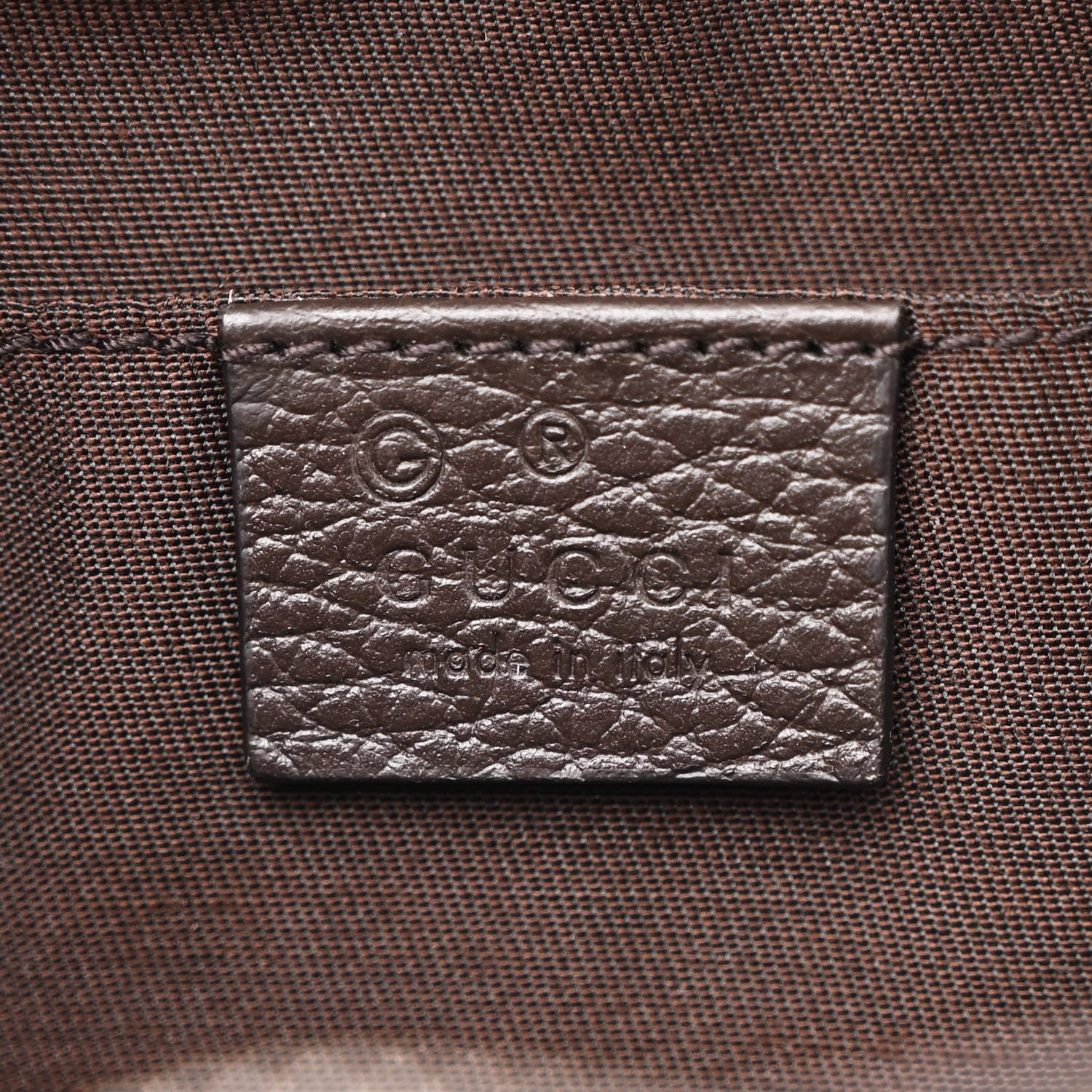Gucci Monogram Belt Bag Dark Brown 6 of 10