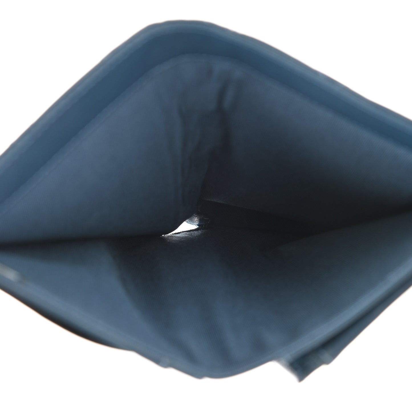 Lambskin Quilted Yen Wallet Blue