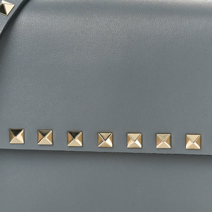 Valentino Garavani Vitello Rockstud Flap Crossbody Bag Stone 8 of 10